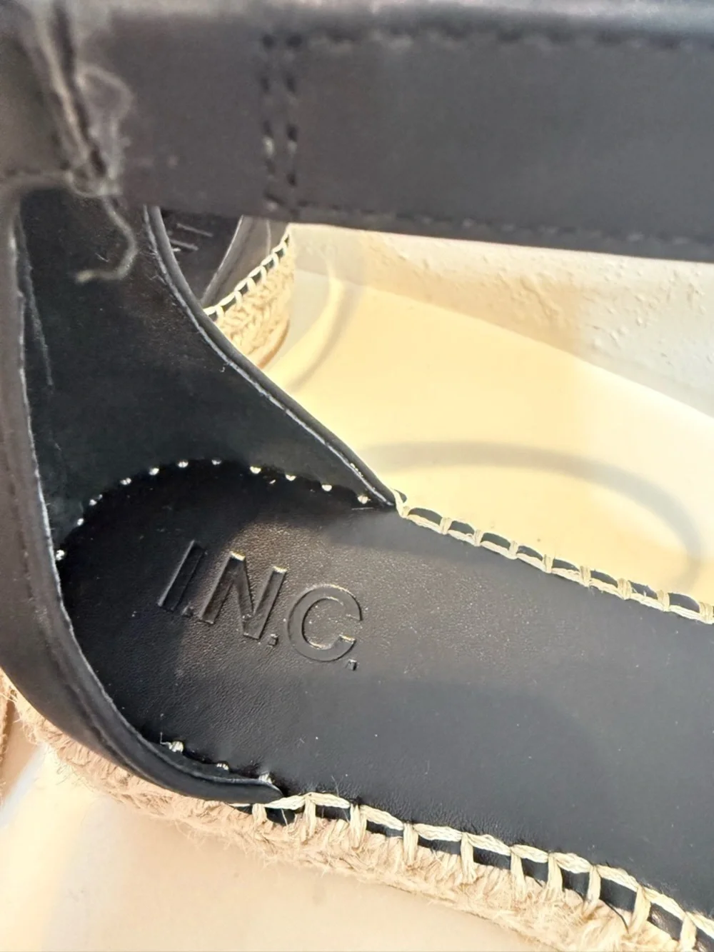 INC International Concepts black mesh